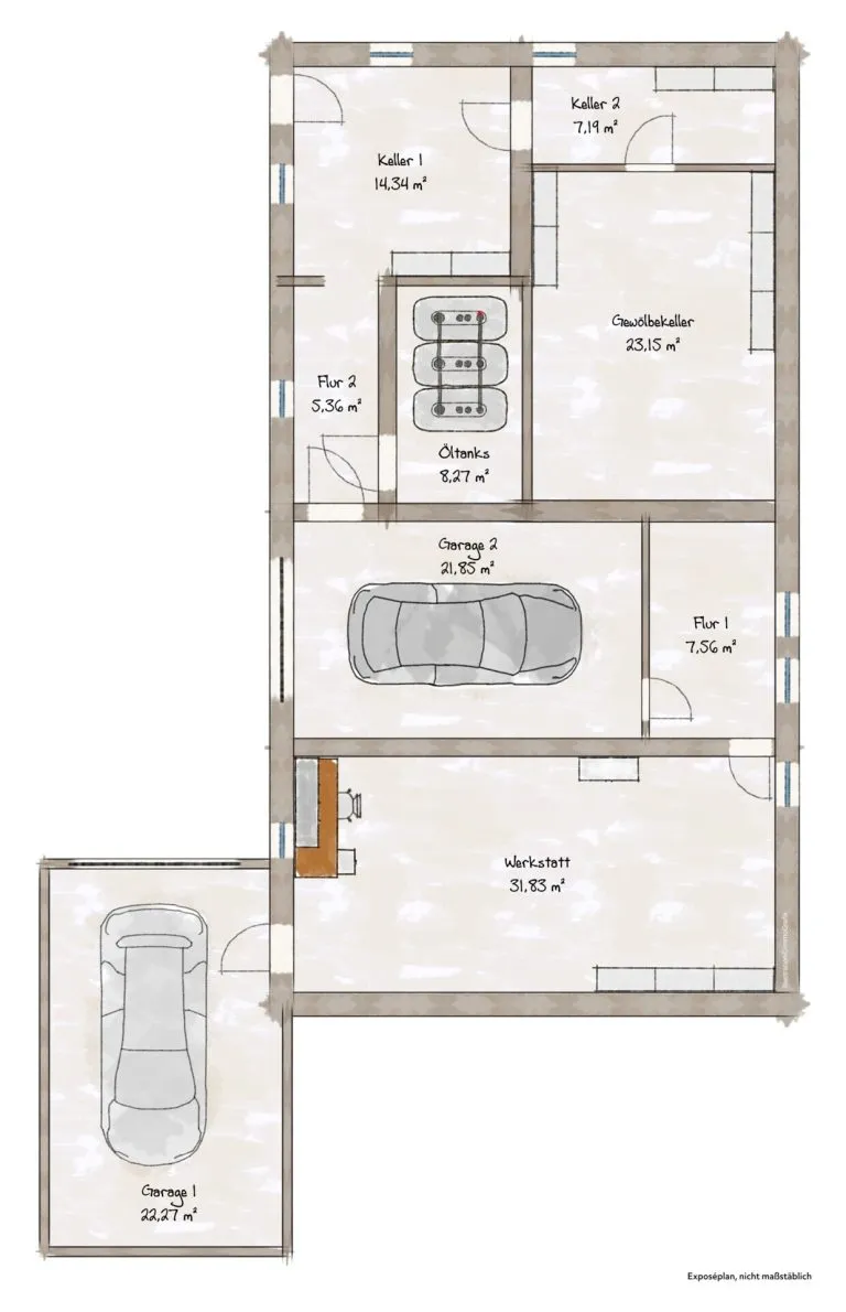 Immobilienangebot - Frickenhausen / Tischardt - Alle - Glücksgriff für Familien und Schrauber. 
8 Zimmer auf 149 m². Plus 251 m² Fläche.
2 große Garagen.
