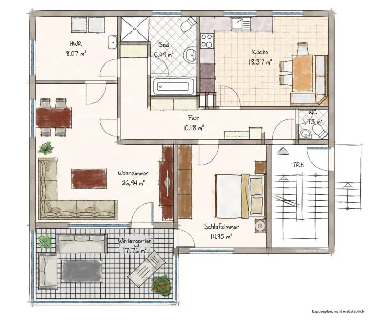 Immobilienangebot - Stutensee / Staffort - Alle - Vier Wände - ein Volltreffer. Schönes Zuhause.
3 Wohnungen. 10 Zimmer auf 241 m². Garten
& Garagen.
