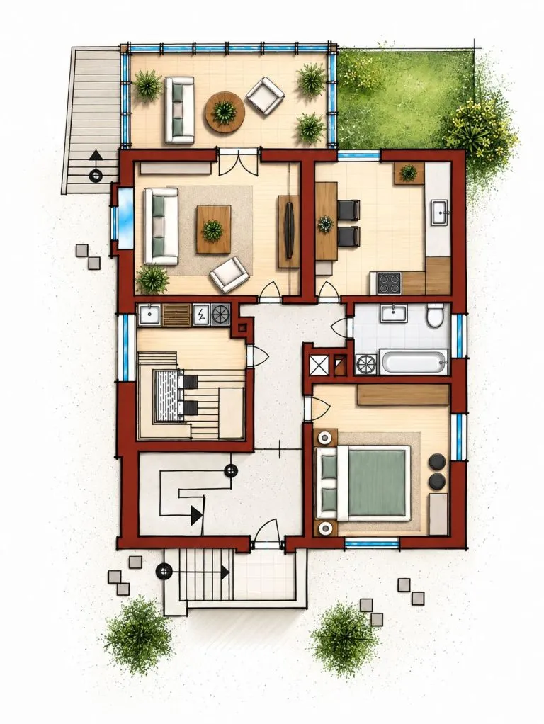Immobilienangebot - Friedrichshafen - Alle - 3 Zimmerwohnung, Wintergarten, ca.78qm, Bj.59 zur Anlage oder Selbstnutzung