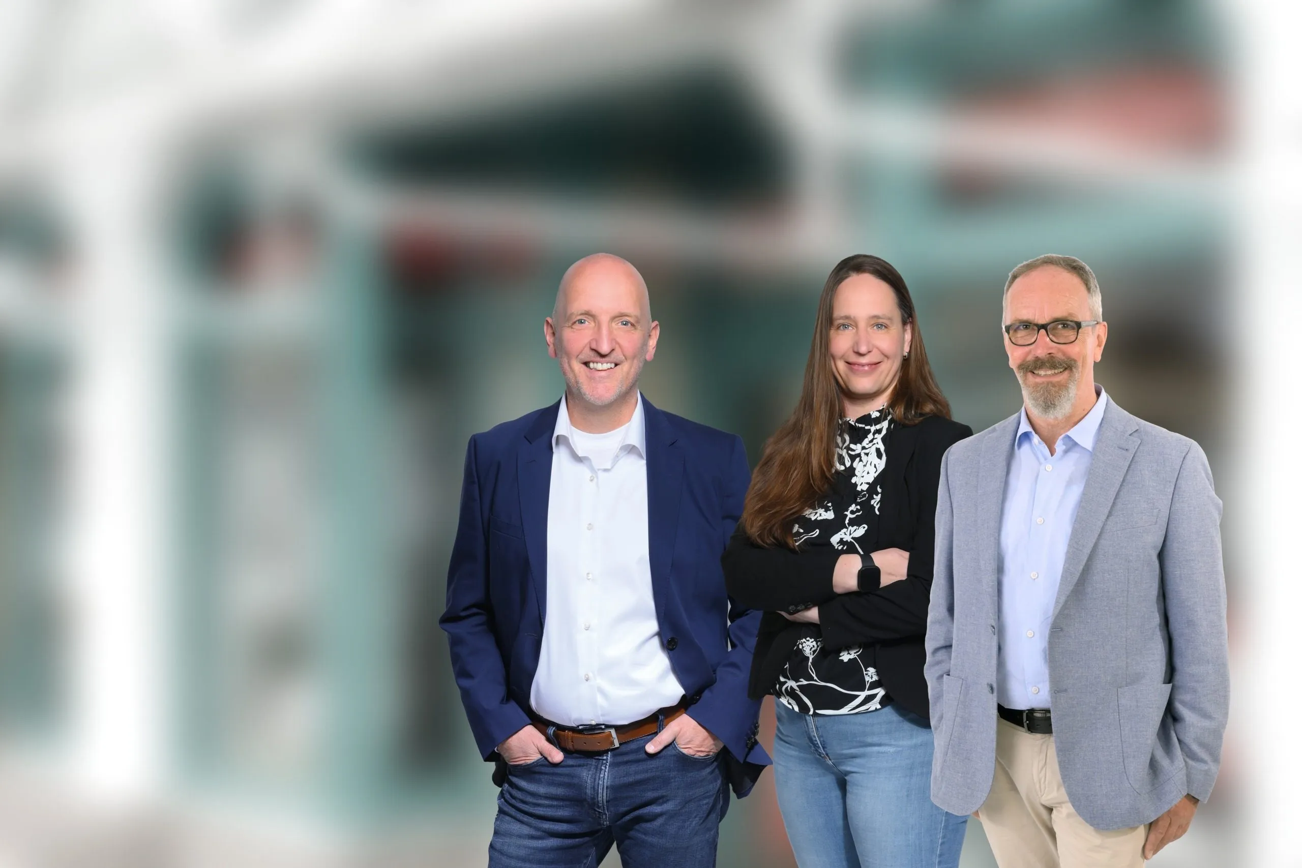 Ines van Genabith, Christoph van Genabith und Edgar Rhode