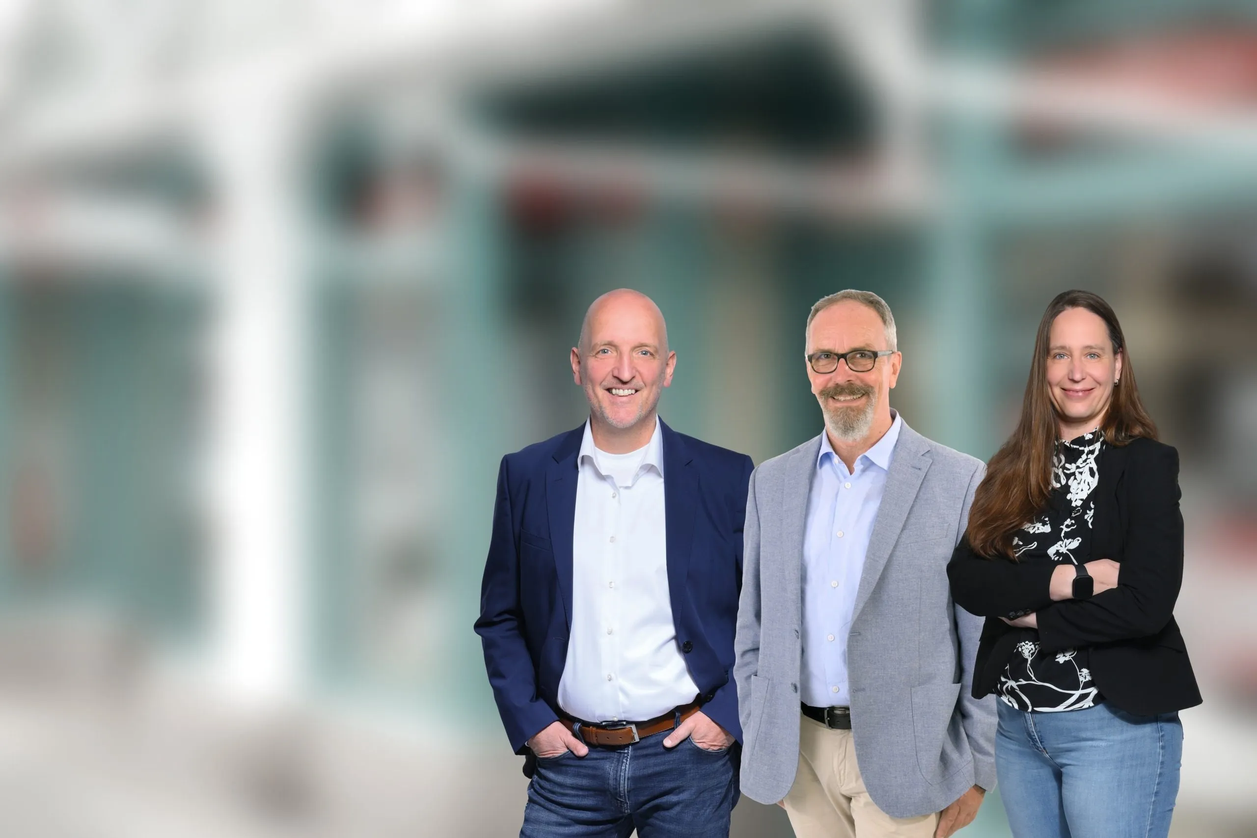 Ines van Genabith, Christoph van Genabith und Edgar Rhode