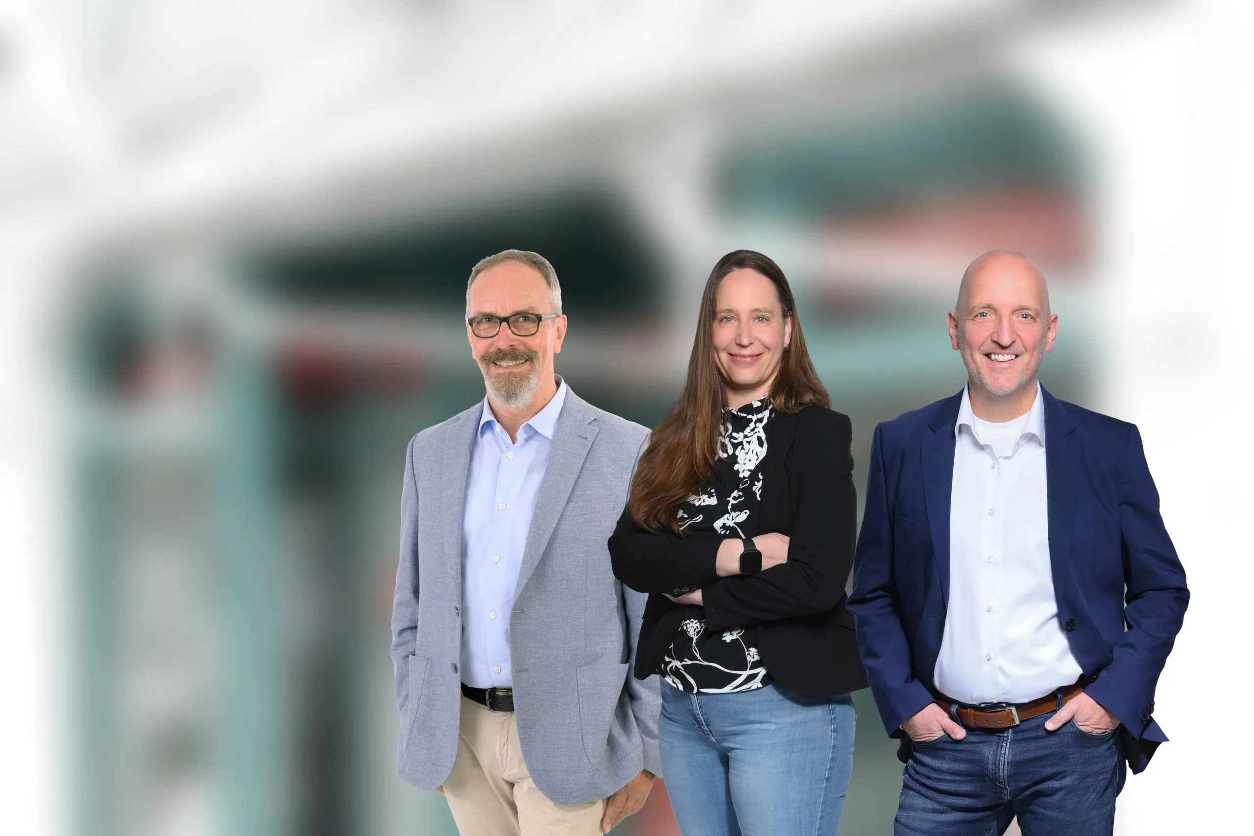 Ines van Genabith, Christoph van Genabith und Edgar Rhode