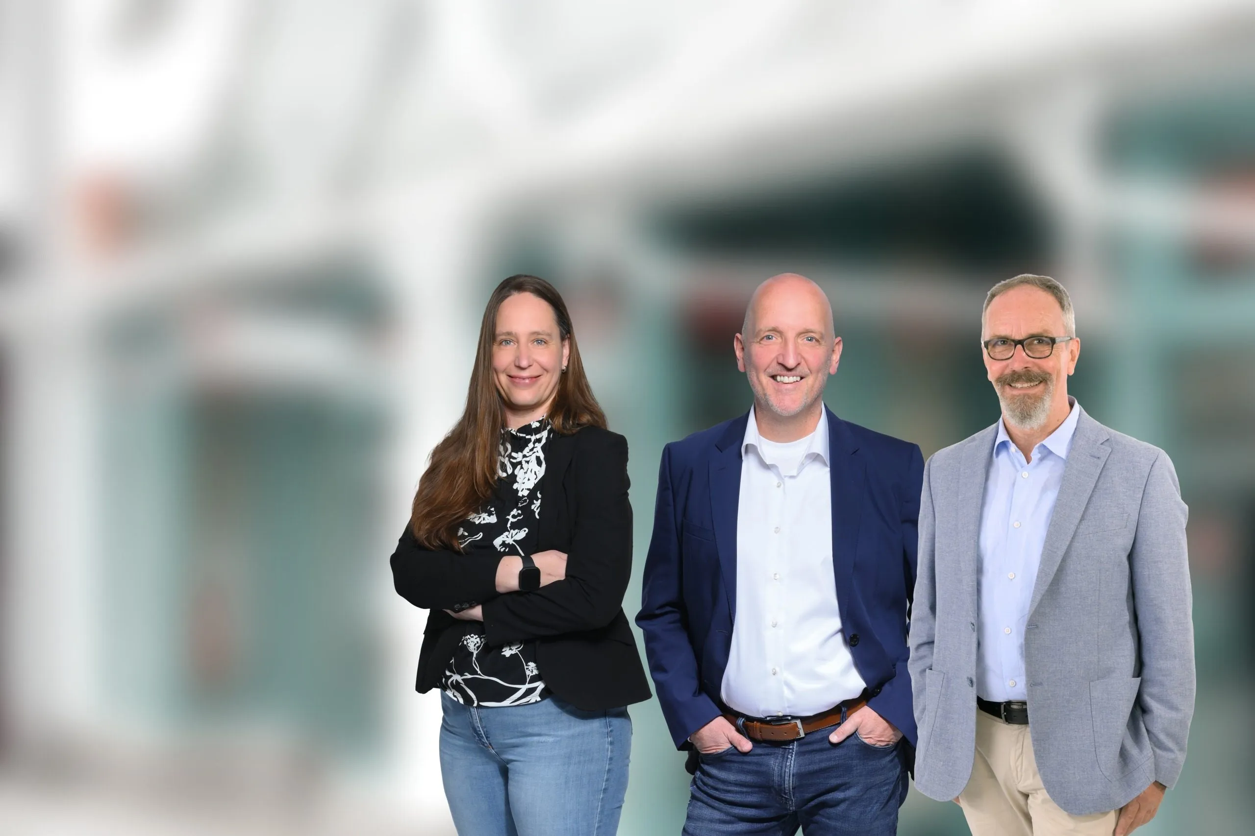 Ines van Genabith, Christoph van Genabith und Edgar Rhode